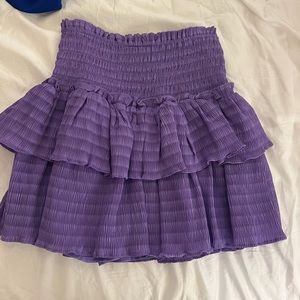 Ruffle mini skirt